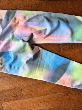 Pastel Tie-Dye Leggings - Multicolor pockets